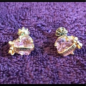 Juicy Couture Heart Earrings!